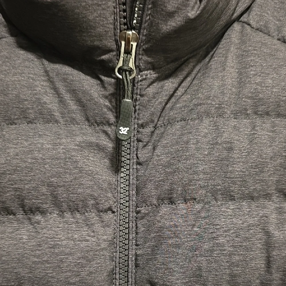 32 Degrees Weatherproof Down Filled Charcoal Puffer Vest